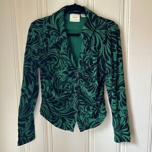 Anthropologie Button Up Blouse Large